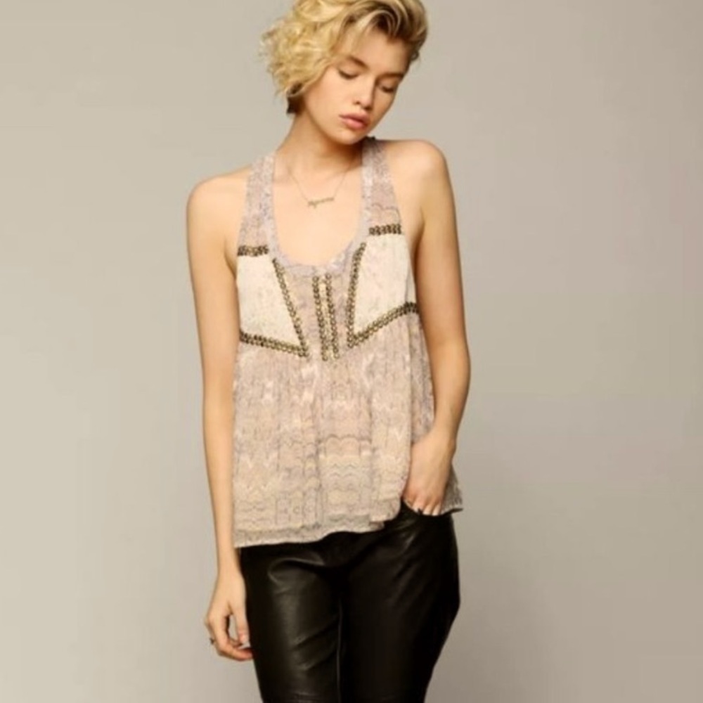 Urban Outfitters Ecote Main Event Embellished Tank